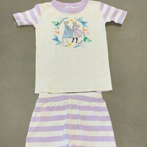 Hanna Andersson Frozen Short Sleeve Pajama Set – Elsa & Anna – Size 4